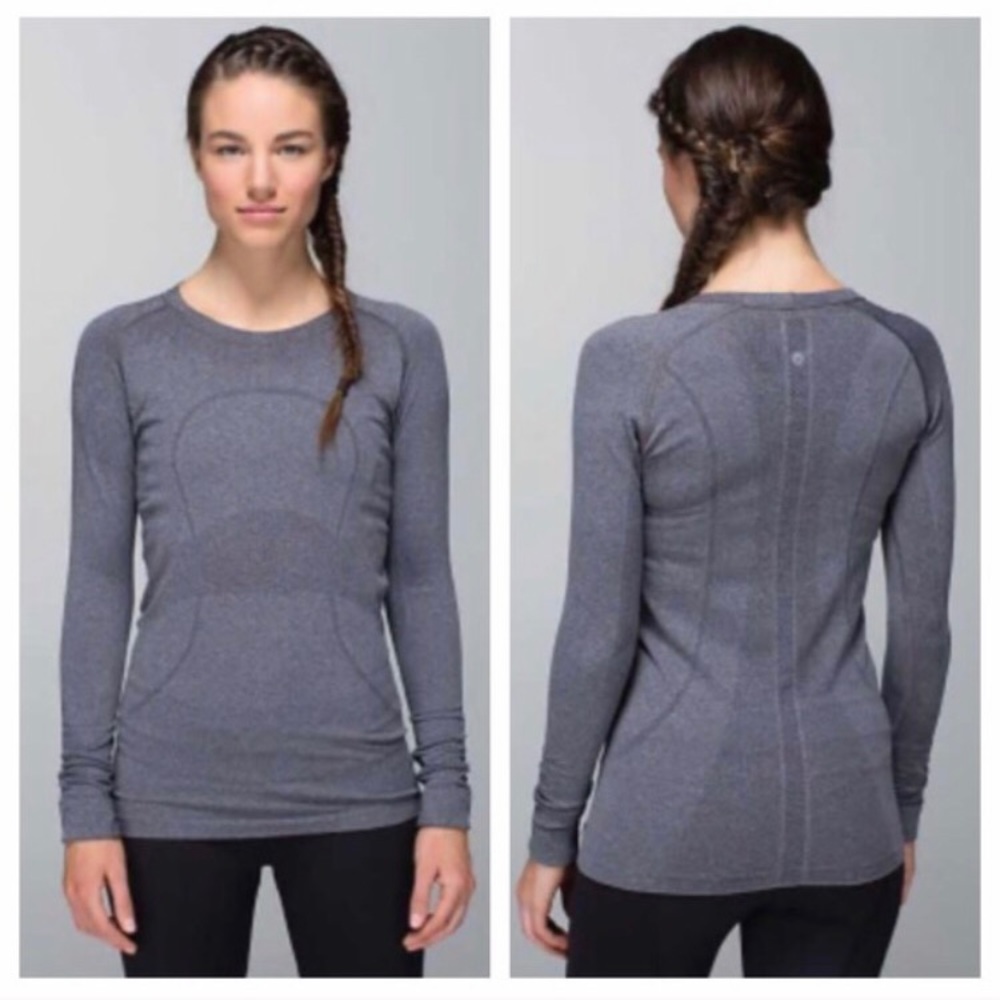 Lulu lemon 🍋 heather grey long sleeve.